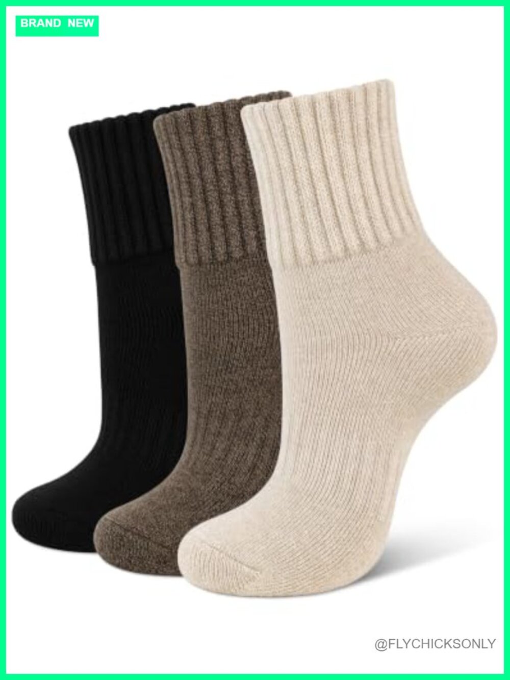 Womens Thermal Cushioned Crew Boot Socks Winter Warm Acrylic Cotton Blend